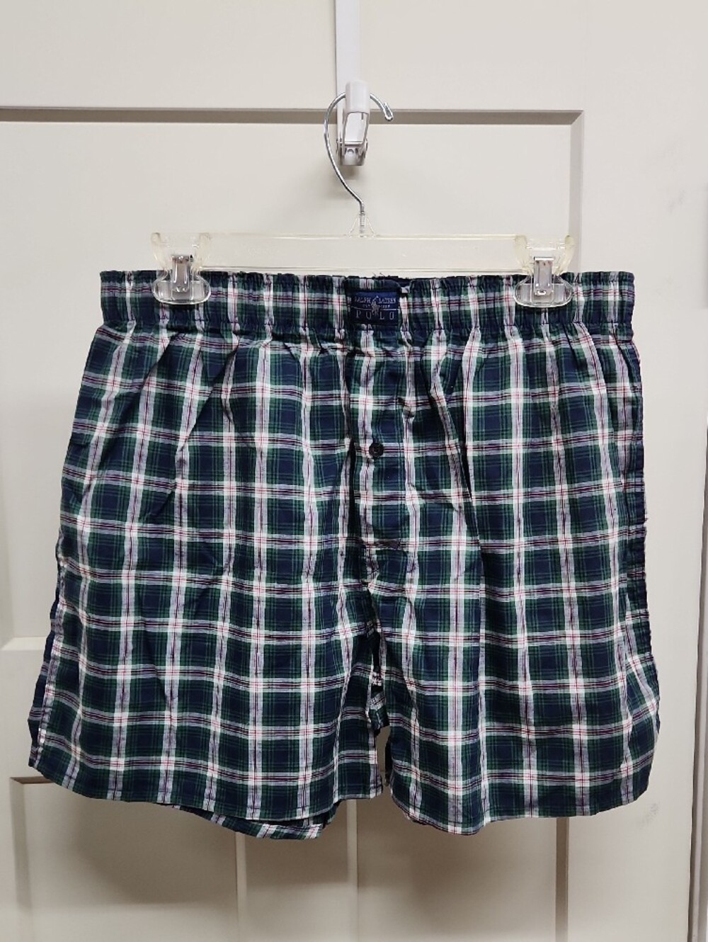 3 Polo by Ralph Lauren Red Blue Yellow White Plaid Men’s Boxers - Picture 5 of 10